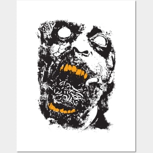 Zombie Face Posters and Art